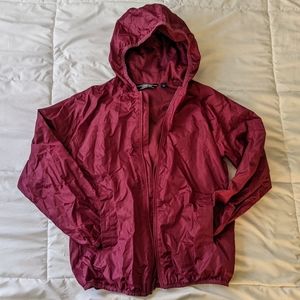 Packable Fuchsia Rain Jacket